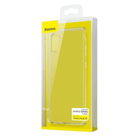 Baseus Samsung Note 10 case Simple Series (Anti-fall TPU) Transparent (ARSANOTE10-02)