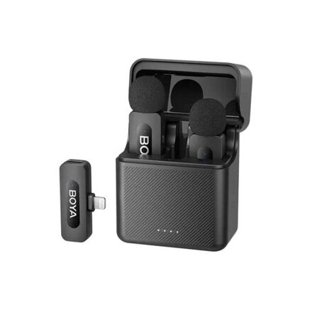 BOYA Microphone Wireless BY-V30 2.4GHz with 2 transmitters and 1 receivers (Type-C) Black EU
