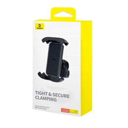 Baseus Phone Holder QuickGo Series for Bike, Scooter, Moped (5.7 - 7.2 inch), Black (C40561500113-00)