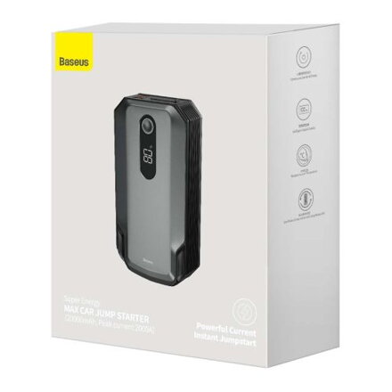 Baseus Car Tool Power Starter / Power Bank Super Energy Max Car Jump Starter (Peak current 2000A / 20000 mAh) Black (CGNL020001)