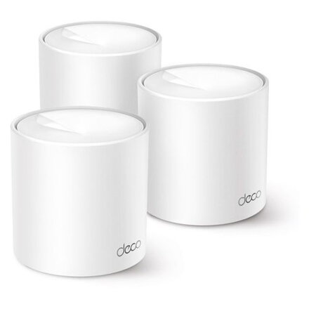 TP-LINK Router Deco X1500 (3pcs) AC1900 Wireless 802.11ax/1500Mbps LAN/WAN White EU TP-LINK Router Deco X1500 (3pcs) AC1900 Wireless 802.11ax/1500Mbps LAN/WAN White EU