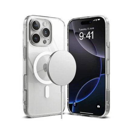 Ringke iPhone 16 Pro Case Fusion Magnetic Clear