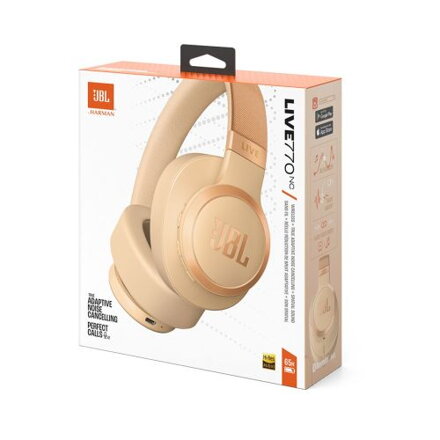 JBL LIVE 770NC Bluetooth Wireless On-Ear Headphones Sandstone EU
