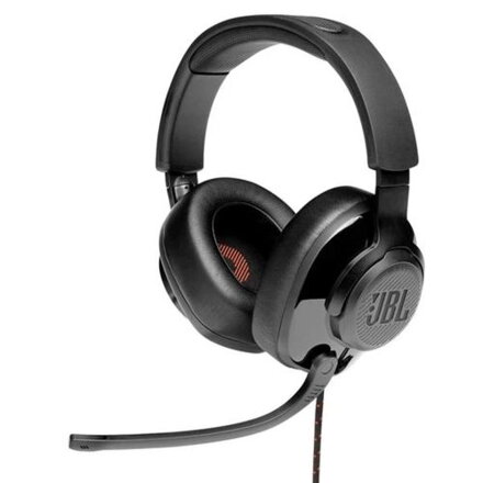 JBL Quantum 300 Headphone Wired Gaming Headset with Microphone, (USB), Black EU