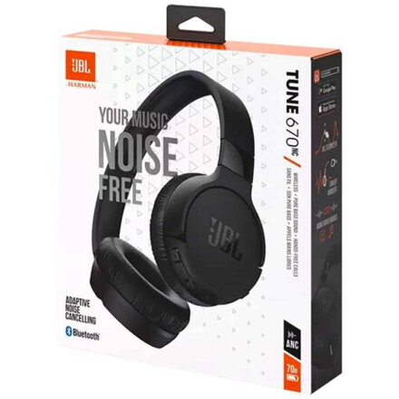 JBL Tune 670NC Bluetooth Wireless On-Ear Headphones Black EU