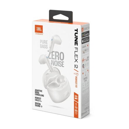 JBL Tune Flex 2 TWS Bluetooth Wireless In-Ear Earbuds White EU