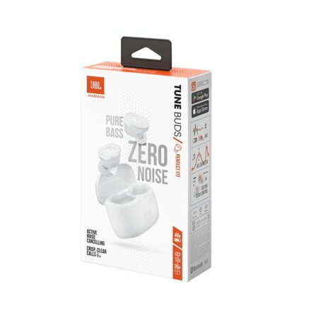 JBL Tune Buds TWS Bluetooth Wireless In-Ear Earbuds White EU