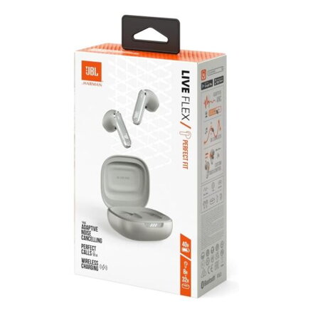 JBL Live Flex TWS Bluetooth Wireless In-Ear Earbuds Silver EU JBL Live Flex TWS Bluetooth Wireless In-Ear Earbuds Silver EU