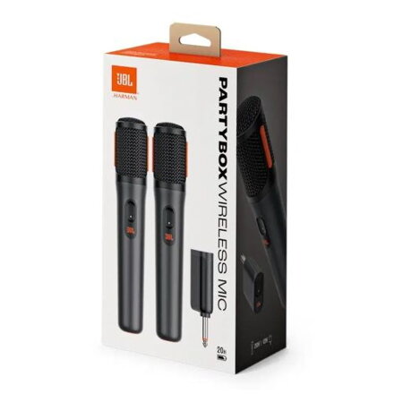 JBL PartyBox Wireless Microphone Set (2 Microphones, 1 Receiver) Black EU - ONLY BOX DAMAGE JBL PartyBox Wireless Microphone Set (2 Microphones, 1 Receiver) Black EU - ONLY BOX DAMAGE