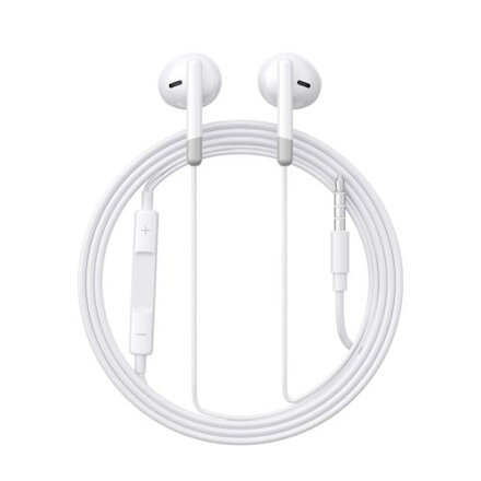 Joyroom Earphone Wired In-Ear Headphones with Remote and Microphone, 3.5mm Jack, White EU (JR-EW01)