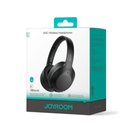 Joyroom Headphone Wireless Over-Ear with ANC, BT 5.4, Black EU (JR-JH2)