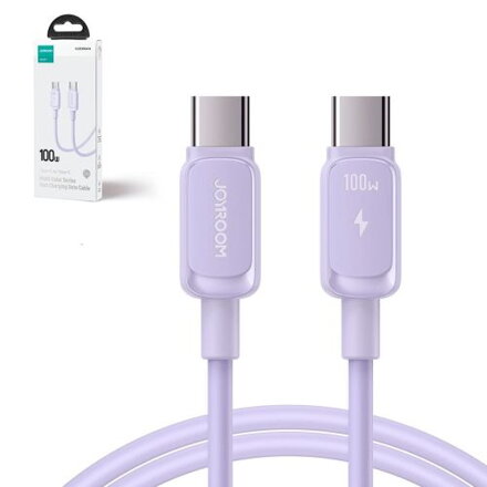 Joyroom Type-C - Type-C Cable Multi-Color Series A14, 480mb/s, 100W, 1.2m, Purple (S-CC100A141P)