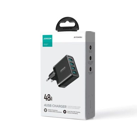 Joyroom Travel Charger U+U+U+U, PD 24W, Black (JR-TCN03)