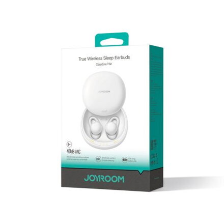 Joyroom Earphone Cozydots Series Bluetooth True Wireless BT 5.3, TWS, ANC, for Sleeping, White (JR-TS2)