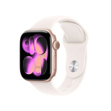 Apple Watch Series 11 (2025) GPS 42mm Rose Gold Alu Case, Light Blush Sport Band S/M EU MEU04 Apple Watch Series 11 (2025) GPS 42mm Rose Gold Alu Case, Light Blush Sport Band S/M EU MEU04