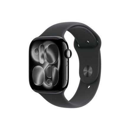 Apple Watch Series 11 (2025) GPS 46mm Jet Black Alu Case, Black Sport Band S/M EU MEUW4