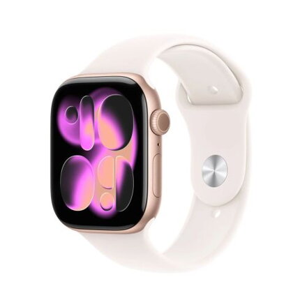 Apple Watch Series 11 (2025) GPS 46mm Rose Gold Alu Case, Light Blush Sport Band M/L EU MEV74 Apple Watch Series 11 (2025) GPS 46mm Rose Gold Alu Case, Light Blush Sport Band M/L EU MEV74