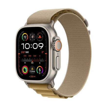 Apple Watch Ultra 2 GPS + Cellular 49mm Titanium Case with Olive Alpine Loop Small EU MREX3