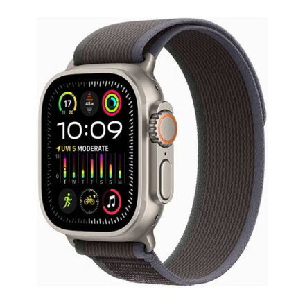 Apple Watch Ultra 2 GPS + Cellular 49mm Titanium Case with Blue Black Loop S/M EU MRF53