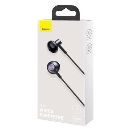 Baseus Earphone Encok H19 Wired Black EU (NGH19-01)