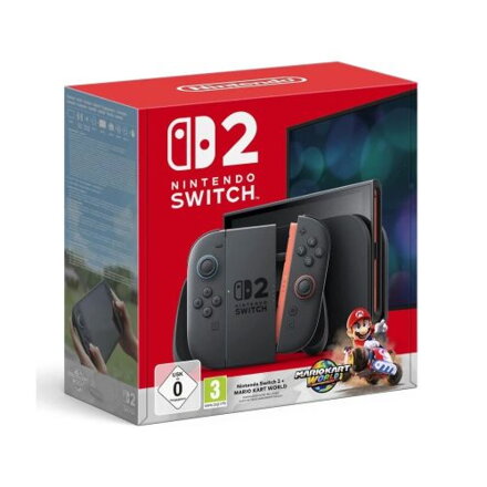 Nintendo Switch 2 Console Set with Joy-Con + Mario Kart World, Black EU