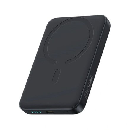 Baseus Power Bank EnerFill FM11 Ultra-Mini Magnetic (Magsafe Compatible), 22.5W, 10000 mAh, with Type-C Cable 0,30m, Black EU (P1008210E123-00)
