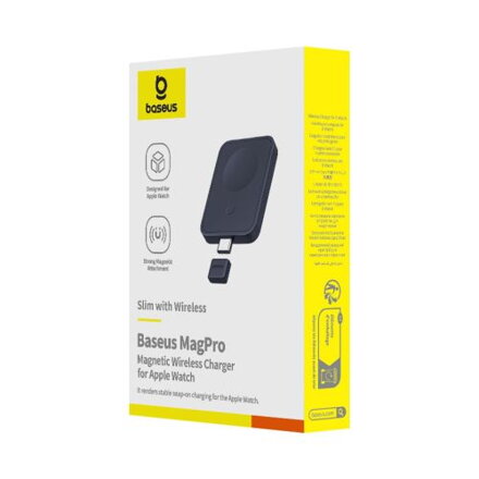 Baseus Wireless Inductive Charger MagPro Series for Apple Watch, 2.5W, Black EU (P10264106123-00)