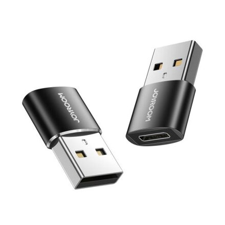 Joyroom Adapter, Male USB 3.2 Gen 1 to Female Type-C to Male USB, (2pcs), Black (S-H152)