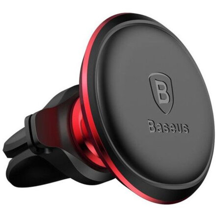 Baseus Car Mount Magnetic Car Air vent Phone Holder, Red/ Black (SUGX020009)