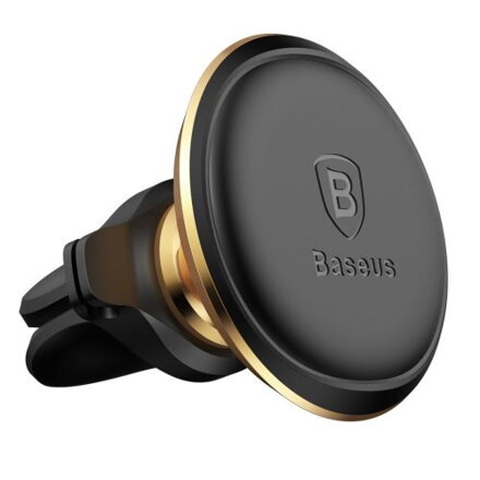 Baseus Car Mount Magnetic Car Air vent Phone Holder, Gold (SUGX020015)
