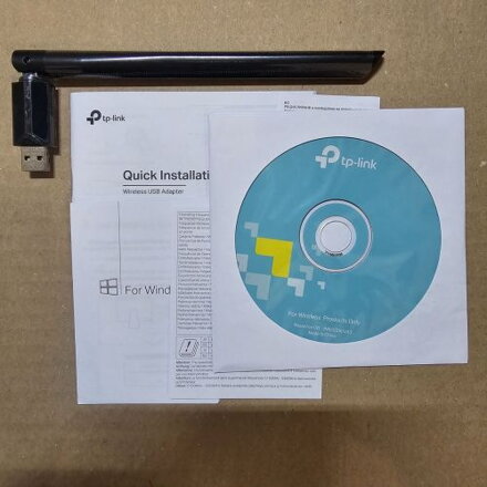 [Outlet Grade A] TP-Link Adapter Archer T2U Plus AC600 Wireless, USB 2.0, 633Mbps, 802.11ac, Black EU