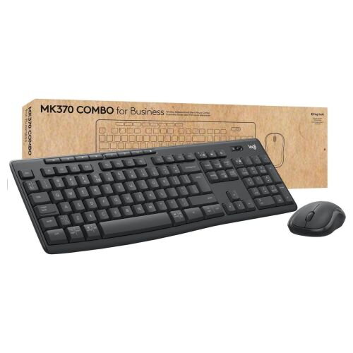 Logitech Wireless Keyboard (QWERTY) and Mouse Combo MK370 Black EU (920-012065) Logitech Wireless Keyboard (QWERTY) and Mouse Combo MK370 Black EU (920-012065)