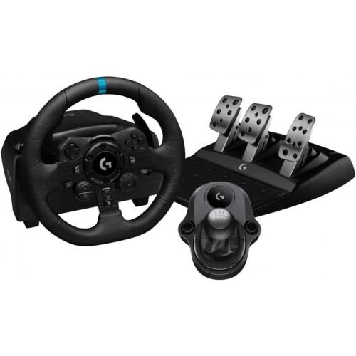Logitech Racing Wheel G923 SE TrueForce with Pedals and Shifter (6 speed) for PC, PS5, PS4, Black EU (991-000531) - OPEN BOX