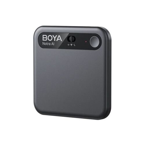 BOYA Notra AI Powered Audio Transcripter, Summanizer and Wireless Note Recorder, 64GB, Black EU