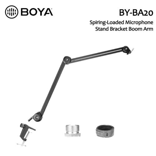BOYA Holder, Suspension Arm, Spring-Loaded (plastic) Black EU