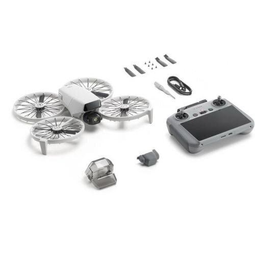 DJI Drone Flip with 48 MPx 100 fps Camera with DJI RC2 Remote Controller, Light Gray EU (CP.FP.00000180.01)