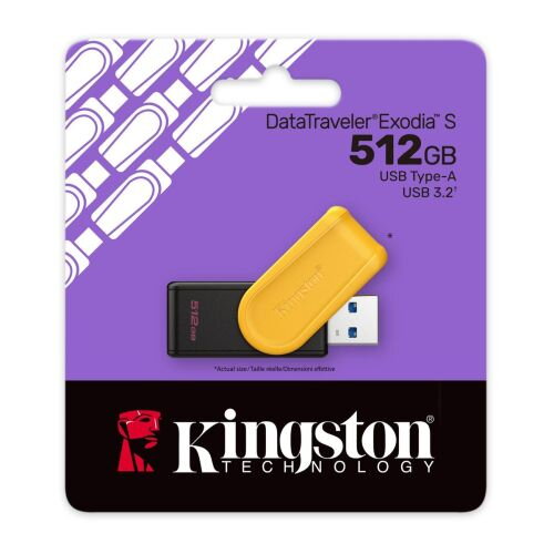 Kingston Pendrive 512GB DataTraveler Exodia S USB 3.2 Black/ Orange EU (DTXS/512GB)