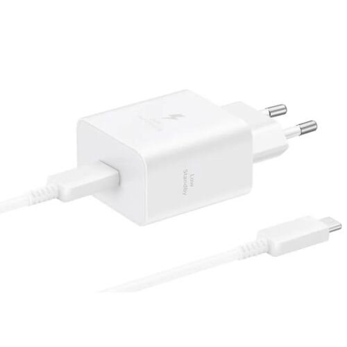 Samsung Travel Charger 45W with Type-C to Type-C cable (1.8m), PD3.0, PDO/PPS, White EU (EP-T4511XWEGEU)