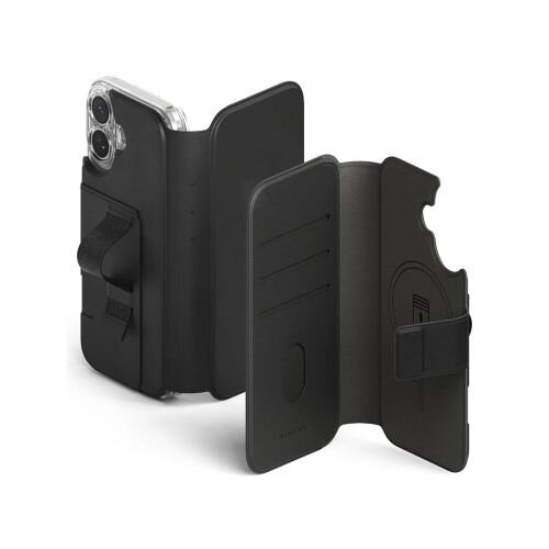 Ringke iPhone 17 Case Folio Grip Wallet Magnetic Black