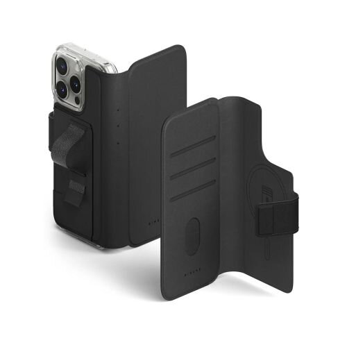 Ringke iPhone 16 Pro/16 Case Folio Grip Wallet Magnetic Black