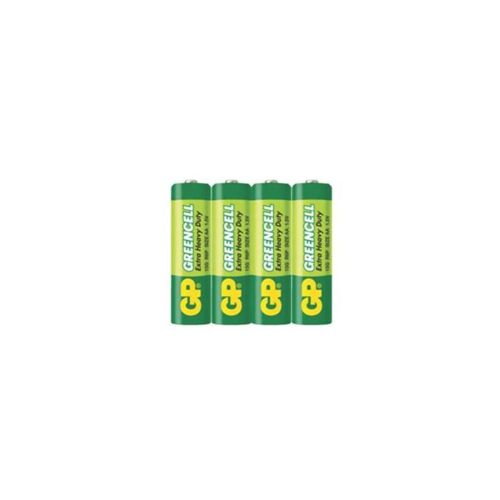 GP Battery (AA) GREENCELL Zink carbon R6/AA 15G-S4 (4 batteries/ shrink) 1.5V