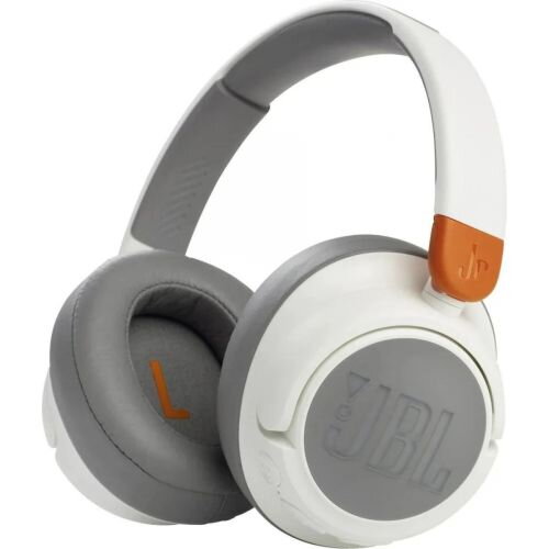 JBL JR460NC Bluetooth Wireless On-Ear Headphones for Kids with Noise Cancellation, White/ Brown EU JBL JR460NC Bluetooth Wireless On-Ear Headphones for Kids with Noise Cancellation, White/ Brown EU