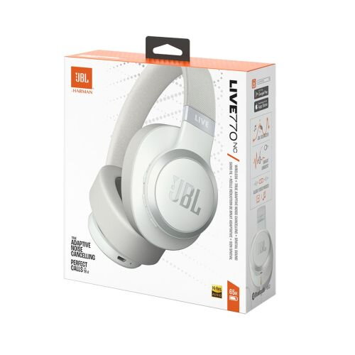 JBL LIVE 770NC Bluetooth Wireless On-Ear Headphones White EU JBL LIVE 770NC Bluetooth Wireless On-Ear Headphones White EU