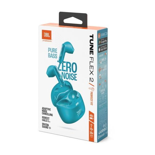 JBL Tune Flex 2 TWS Bluetooth Wireless In-Ear Earbuds Teal EU JBL Tune Flex 2 TWS Bluetooth Wireless In-Ear Earbuds Teal EU