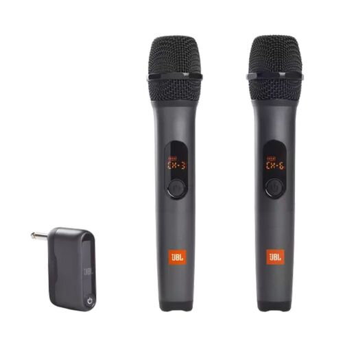JBL Wireless Microphone Set (2 Microphones, 1 Receiver) Black EU JBL Wireless Microphone Set (2 Microphones, 1 Receiver) Black EU