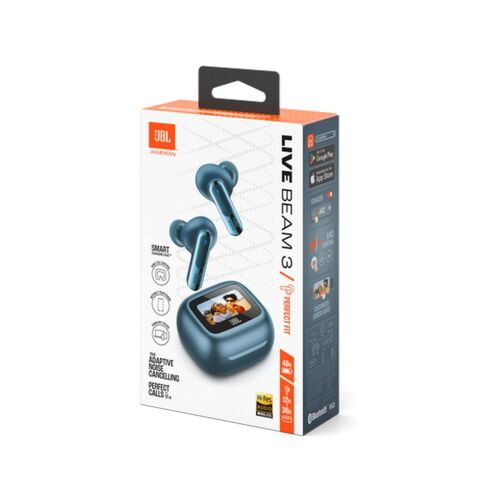 JBL Live Beam 3 TWS Bluetooth Wireless In-Ear Earbuds Blue EU