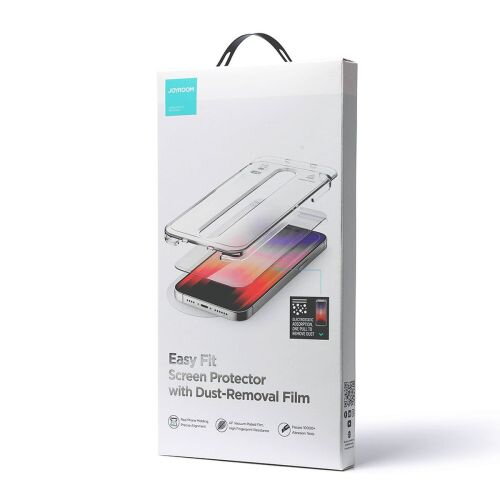 Joyroom iPhone 14 Easy Fit Full Screen Tempred Glass 9H with Mounting Rack Transparent (JR-DH09) Joyroom iPhone 14 Easy Fit Full Screen Tempred Glass 9H with Mounting Rack Transparent (JR-DH09)
