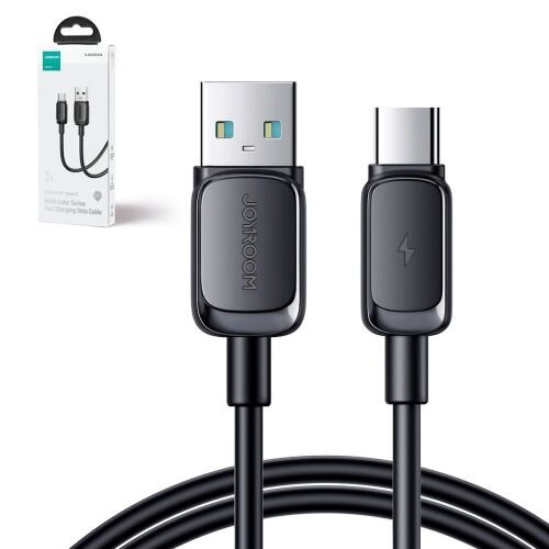 Joyroom USB - Type-C Cable Multi-Color Series A14, 480mb/s, 3A, 1.2m, Black (S-AC027A141B)