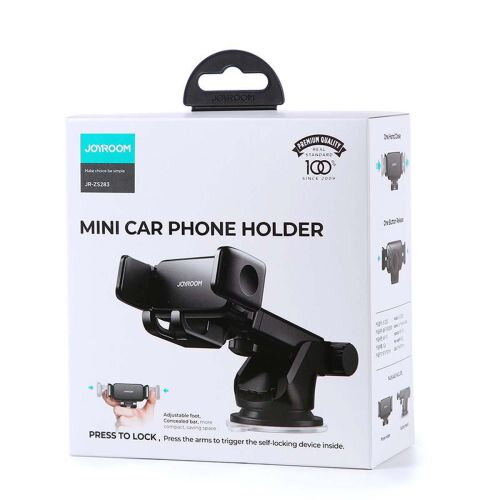 Joyroom Car Mount Clamp Holder 360 Rotation (Dashboard Version) 4.7-6.7 inch, Black (JR-ZS283) Joyroom Car Mount Clamp Holder 360 Rotation (Dashboard Version) 4.7-6.7 inch, Black (JR-ZS283)
