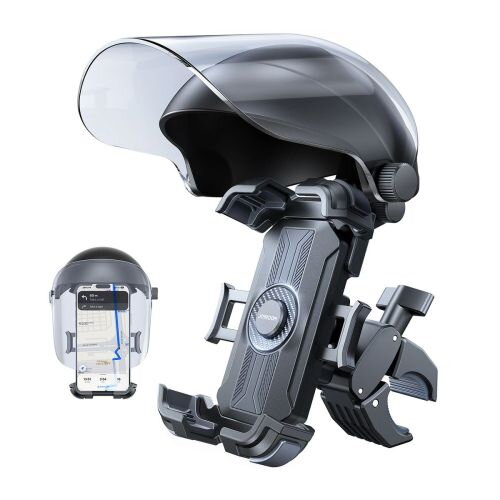 Joyroom Mount Bike/Scooter Smart Phone Holder (4.7 - 7,0 inch), with Sun Visor,Black (JR-ZS526)